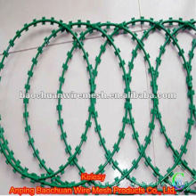 Green powder coated flat blade gill net